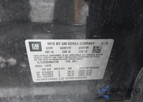 2019 Chevrolet Trax Premier from USA, damaged, VIN KL7CJRSB2KB812708